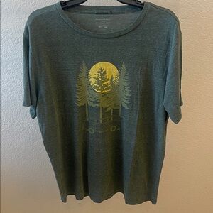 Marine Layer Green Tee with Yellow Graphic